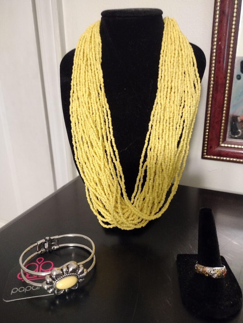 Paparazzi Necklace & Ring& Bracelet Set